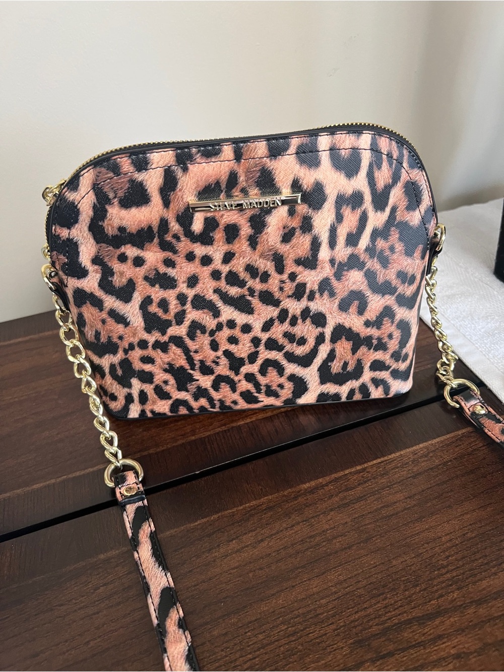 Steve Madden Leopard-Print Crossbody Bag